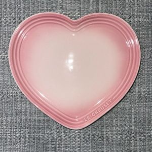 Le Creuset Large Pink Heart Plate